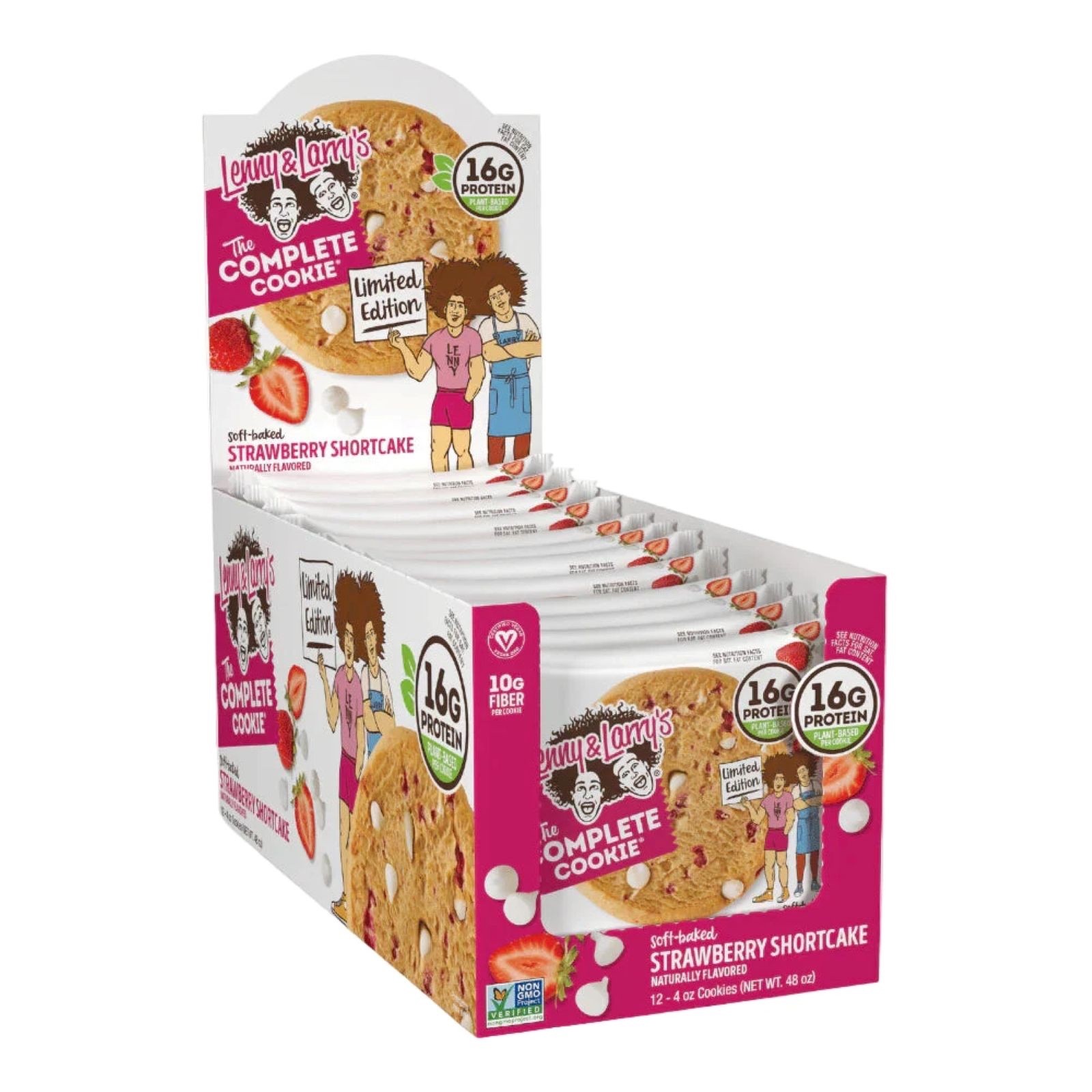 LENNY & LARRYS COMPLETE COOKIE PROTEIN 12 X 113G STRAWBERRY SHORTCAKE BB 7/3/26