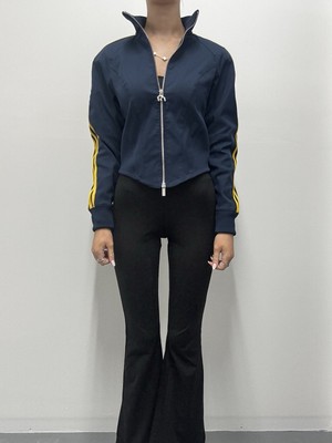 Adidas Miaou Track Jacket Top Size XS Navy Full Zip Women s Long Sleeve 
