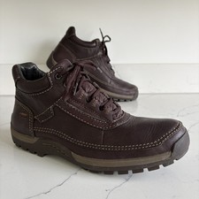 Clarks Men’s Boots Size 11 UK Active Air GORE-TEX Dark Brown Leather (46 EUR)