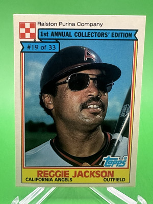 REGGIE JACKSON 1984 Ralston Purina Topps #19 - NM/MT - Yankees