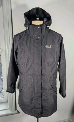 Jack Wolfskin Parka Coat Women's UK 16 Texapore Fleece Lined Jacket Waterproof 