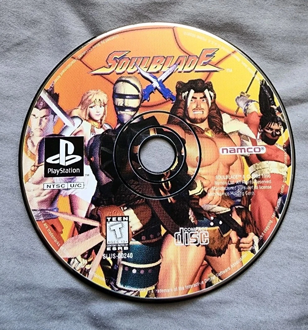 Soul Blade Sur Sony PlayStation 1 (PS1) - PAL EUR - Bon état, Jeu Dispo Et Livret Inclus !