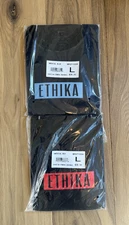 Ethika Men’s Large 2 T-Shirt Set Black Blue & Red Logo New 2-Pack Sealed