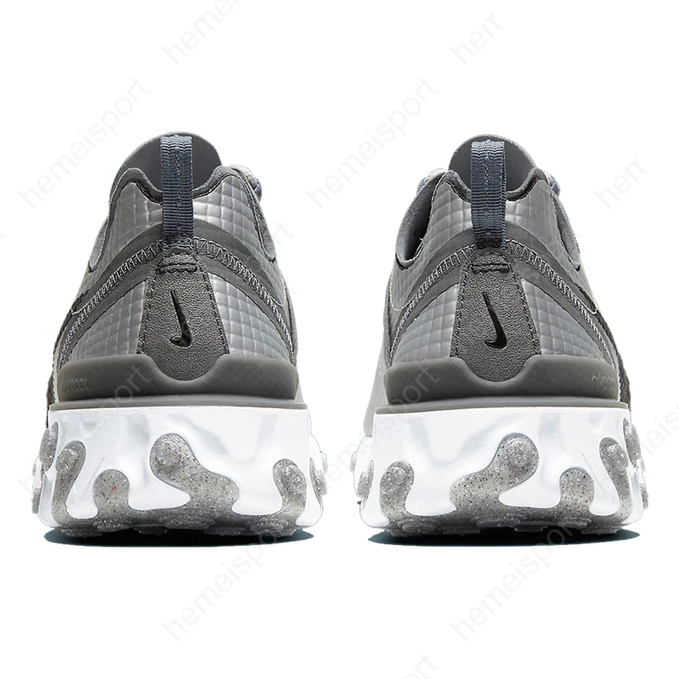 Nike React Element 55 Quilted Grid White CI3835-001 - Image 4 of 4