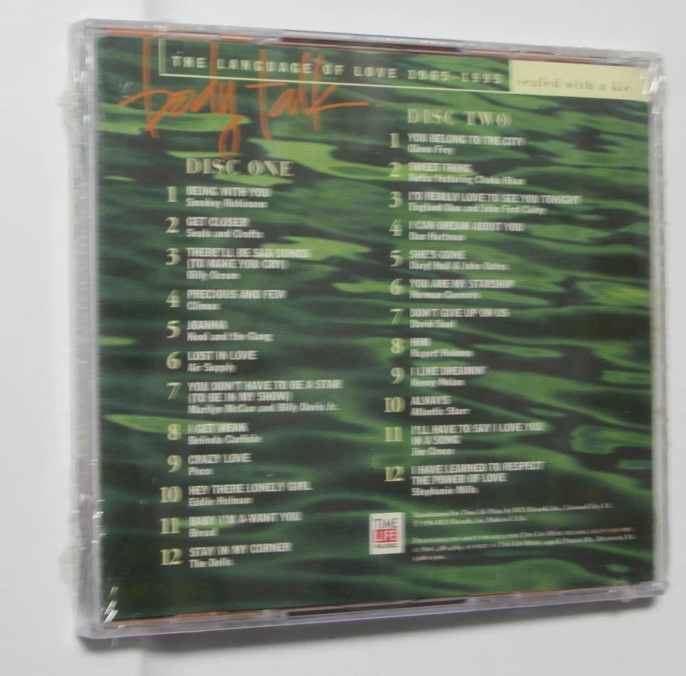 Time Life Music Body Talk LOve Songs 1965-1995 NEW (CD Box Set) Sealed KIss FREE — 第 2/3 张图片