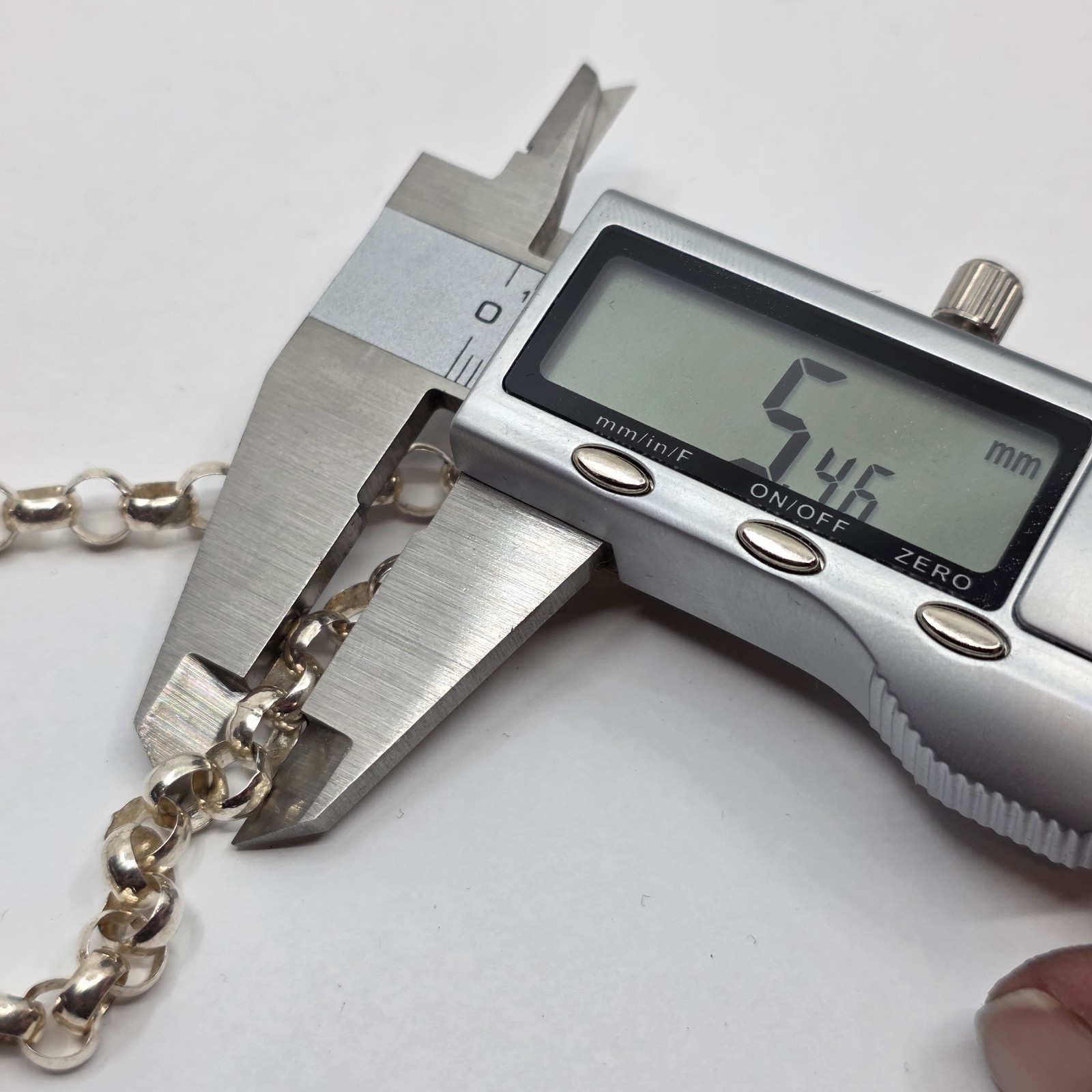 Unique Circular Link Sterling Silver 925 Necklace… - image 8