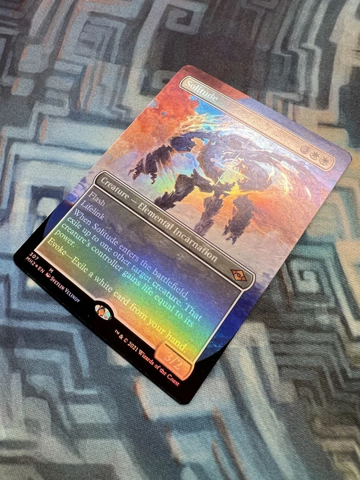 Borderless Foil Solitude Modern Horizons 2 - Indents & Scratches Please See Pics - Image 4 of 4