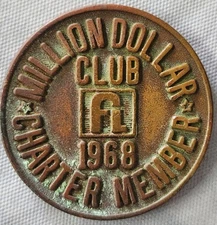 Frito Lay Million Dollar Club Coin 1968