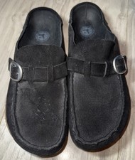 Birkenstock Buckley Clogs Mules Women US9 / EU 40 Black Suede Slip Ons Men's 7