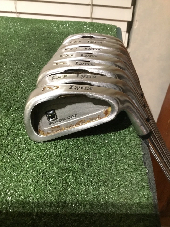 "Juego de hierros Lynx Black Cat (2-PW, No 7i) ejes de acero acampanados dinámicos regulares -1/4""" Foto 2 de 4