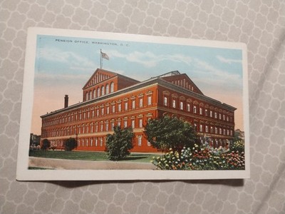 Post Card Pension Office Washington Dc Unused 