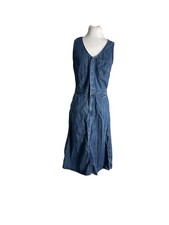 Universal Thread Blue Denim Midi Dress Size 2 Sleeveless Jumper