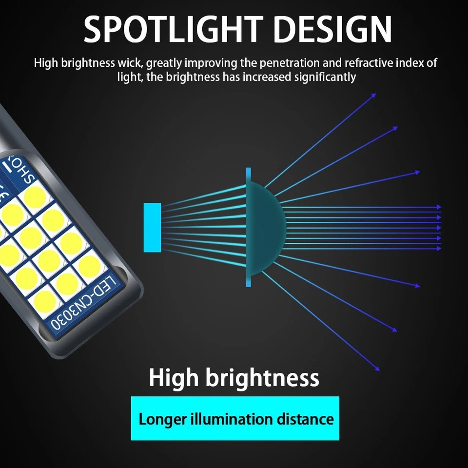 For Mitsubishi 3000GT 1994-1999 - LED Headlight High&Low Beam + Fog Lights Bulbs Foto 3 de 4