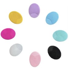 4 PCS - Silicone Manual Facial Brush Multicolor Soft Bristles Exfoliation