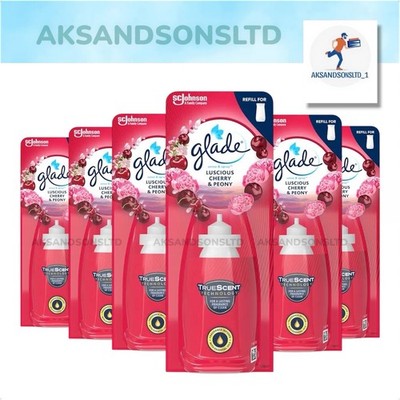 Glade Sense & Spray Lufterfrischer Nachfüller Kirsche & Pfingstrose Duft 6 x 18 ml
