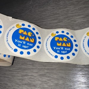 pac man stickers - 8 Stickers