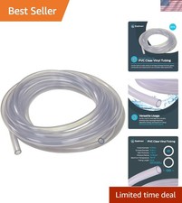 Flexible 20ft PVC Clear Vinyl Tubing 5/16 ID x 7/16 OD for DIY Plumbing Projects