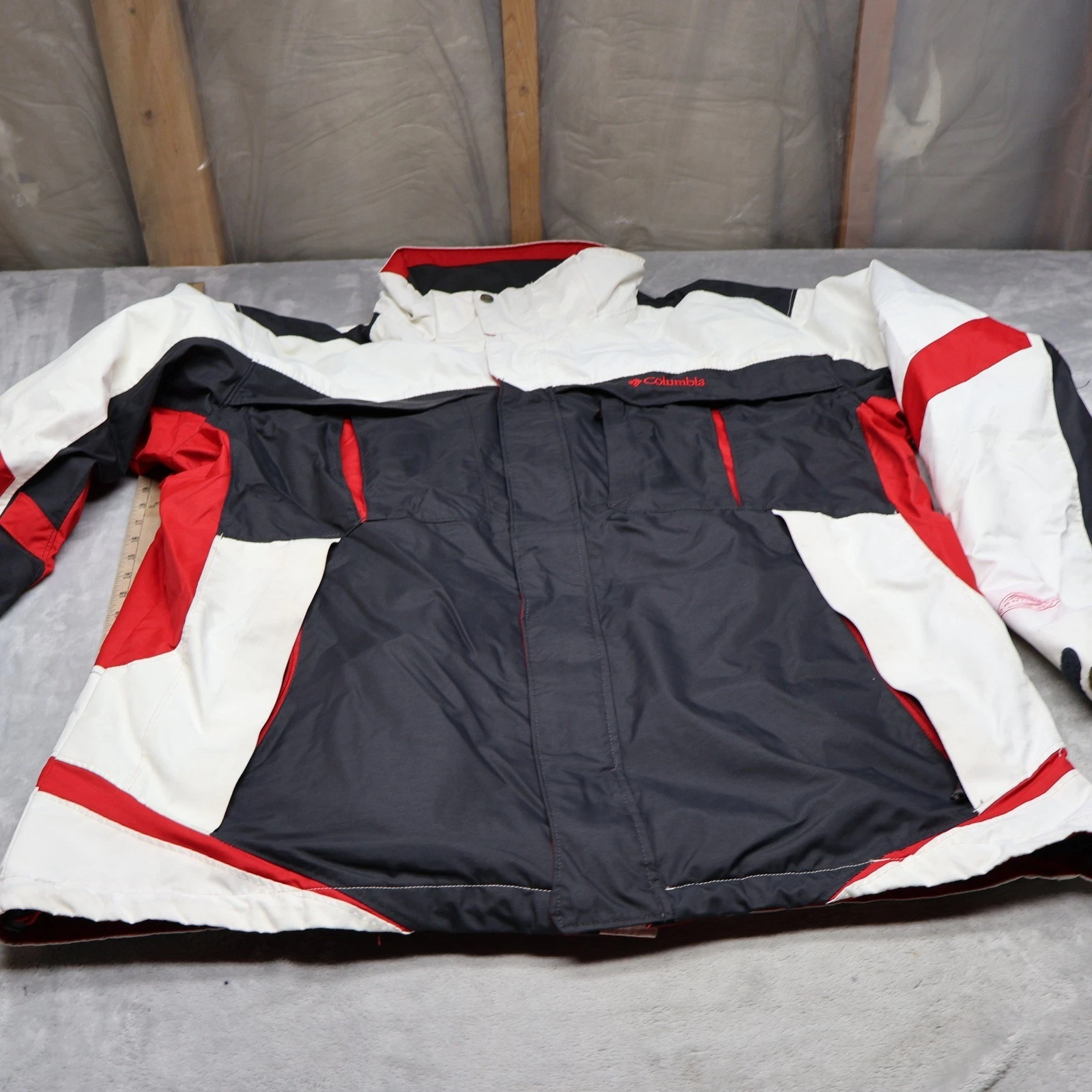 Columbia Jacket Mens 2XT White Bugaboo Ski Snow Waterproof Outerwear Insulated