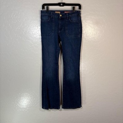 Pilcro Jeans Womens 25 Blue Dark Wash Regular Bootcut Patch Pocket 29x31 Denim