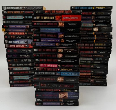 Riesiges Buffy die Vampirjägerin Buchpaket 60 Taschenbücher Romane TV Show zum Binden
