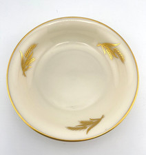 LENOX Harvest Wheat R-441 Fruit Dessert Bowl 5 1/2" USA Made Gold Rim Vintage