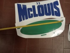 Adesivi per camper mc louis 600 avanti e dietro blu e verde larghi 34 cm