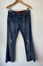 VTG Y2K Marithe Francois Girbaud Women  s Denim Dark Wash Distress Jeans Size 28