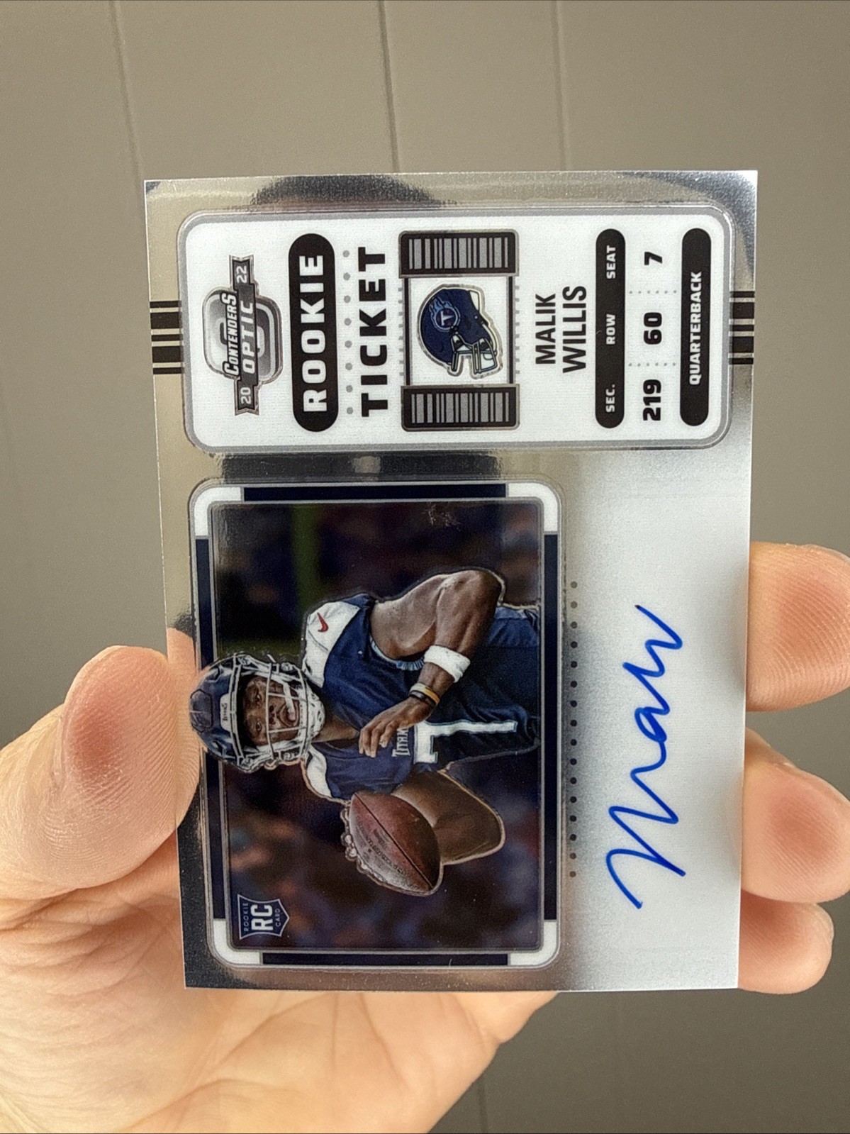 2022 Contenders Optic Malik Willis Rookie Autograph Variation RC Auto Packers