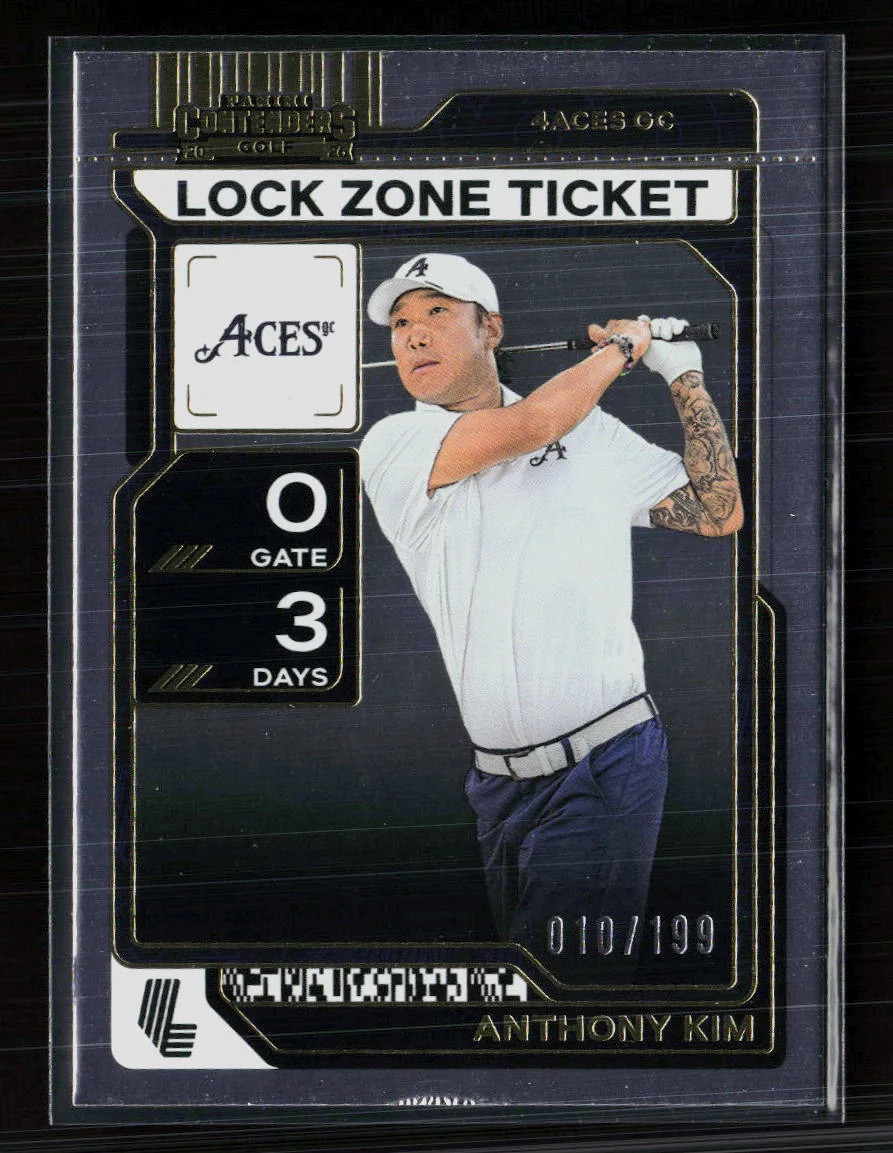 2026 Panini Contenders LIV Golf Anthony Kim #3 Lock Zone Ticket 010/199