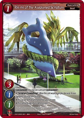 Gate Ruler TCG 2021GB02-067    Rin-rin of the Awakened Scripture GB02 - Onslaugh