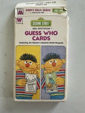 Tarjetas de colección 1978 de Plaza Sésamo ver y saber adivina quién con los Muppets Whitman