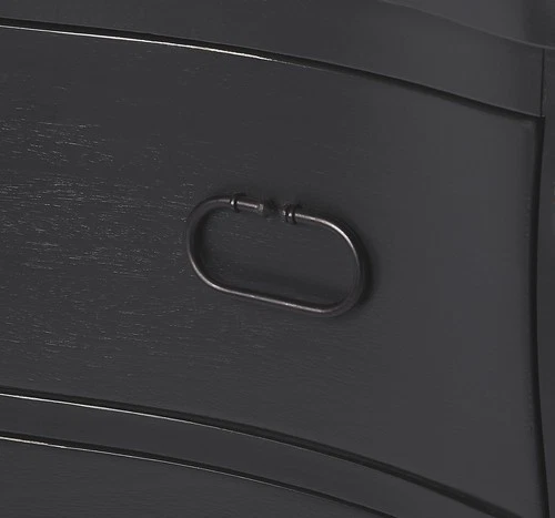 Distressed Black Chest of Drawers – 2 Drawer Storage - Picture 5 of 8