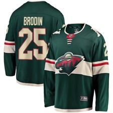 Minnesota Wild Jonas Brodin #25 Fanatics Green Home Breakaway NHL Jersey