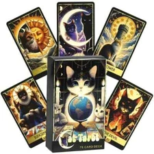 Whimsical Cat Tarot 78 Card Deck (New-Sealed!)