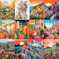 YALKIN Mountain Paint by Numbers kits for Adults Beginners without Frame