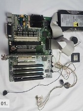 QDI Titanium IIB MOTHERBOARD socket7 PENTIUM WIN 98 HDD DOS GAMES CPU Vintage PC