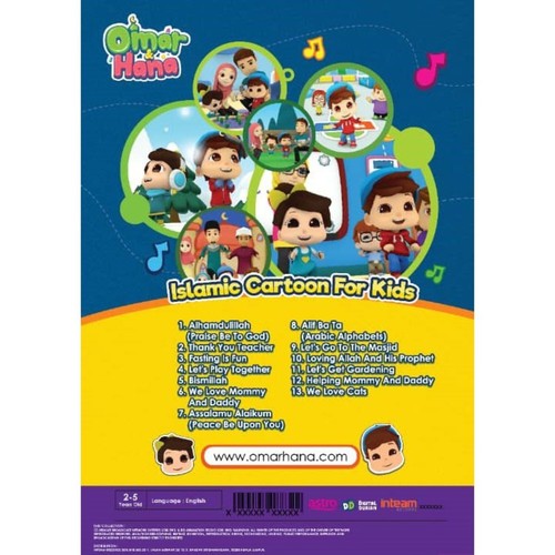 OMAR & HANA Islamische Cartoon für Kinder Vol.1 ENGLISCH DVD für Kinder Lied Video Musik - Bild 2 von 2