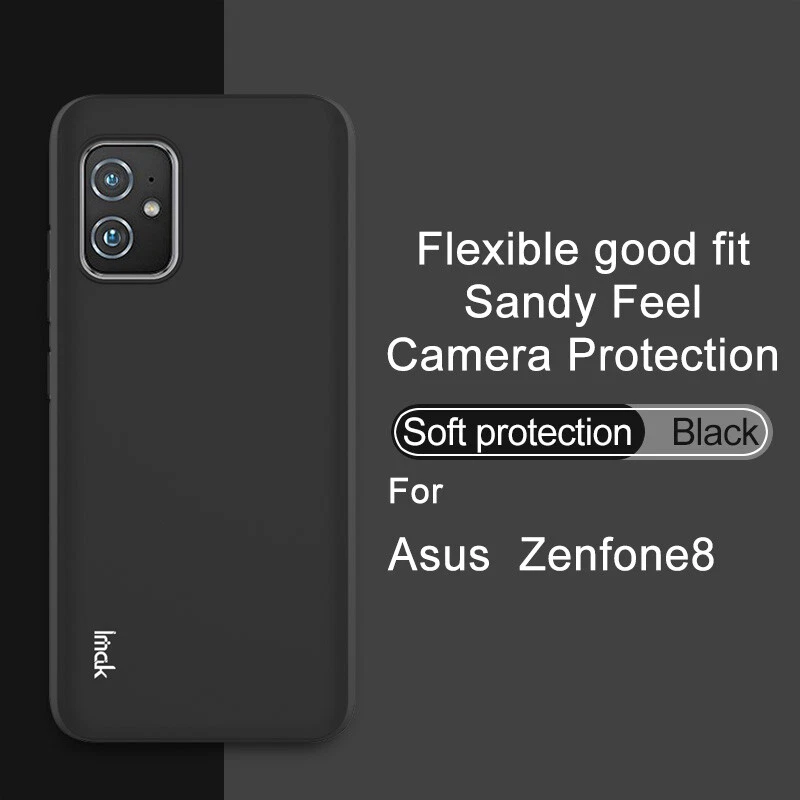 IMAK For Asus Zenfone 8, Luxury Shockproof Sandy Feel Matte Soft Cover Case - Image 2 of 4