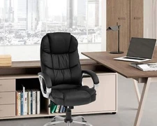 Office Chair Computer High Back Adjustable Ergonomic Desk Chair Executive PU Lea