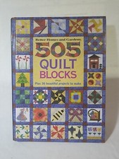 Better Homes and Gardens Book - 505 Quilt Blocks. Exc. Pre-owned Condition