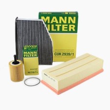 MANN-FILTER Air Oil Cabin Filters fits Skoda Superb 3T4 2.0 TDI 16V 4x4