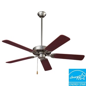 Nutone Standard Series 52 In Indoor Brushed Steel Ceiling Fan