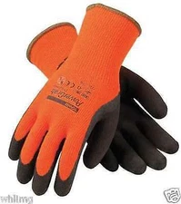 Pip 41-1400 Powergrab Thermo Orange Shell/Brown Grip Glove (1 Dozen) L