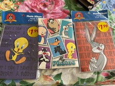 NEW 1997 WB LOONEY TUNES tweety bird 4X6 PHOTO ALBUM Sealed Bugs Taz Porky Lot 3
