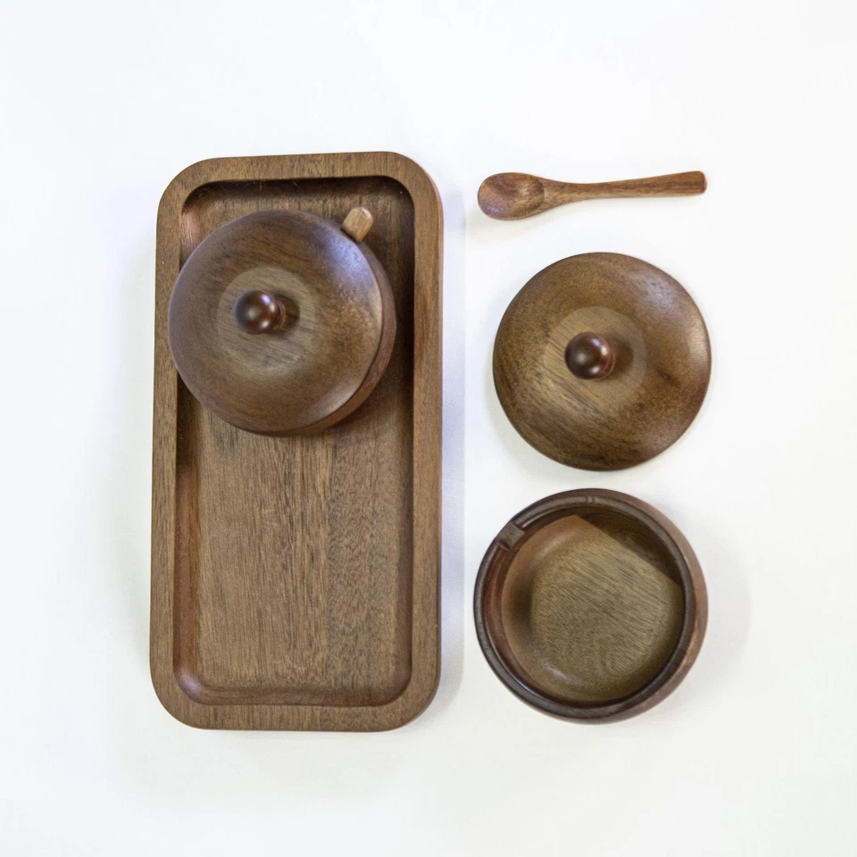 Juego de tarros de especias de madera de acacia BergHOFF | 4551 Foto 4 de 4