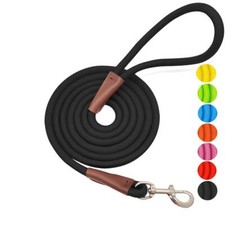 4FT/6FT/8FT/10FT Dog Leash Classic Solid Colors Strong Nylon Rope Dog Leash R...