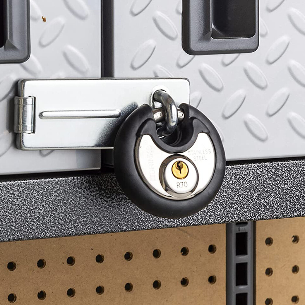 HEAVY DUTY Padlock High Security Outdoor Shutter Shed Anti Rust Pad ...