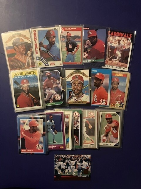 Ozzie Smith Baseball Card Lot--25 Different Cards--All Major Brands NrMt-Mt