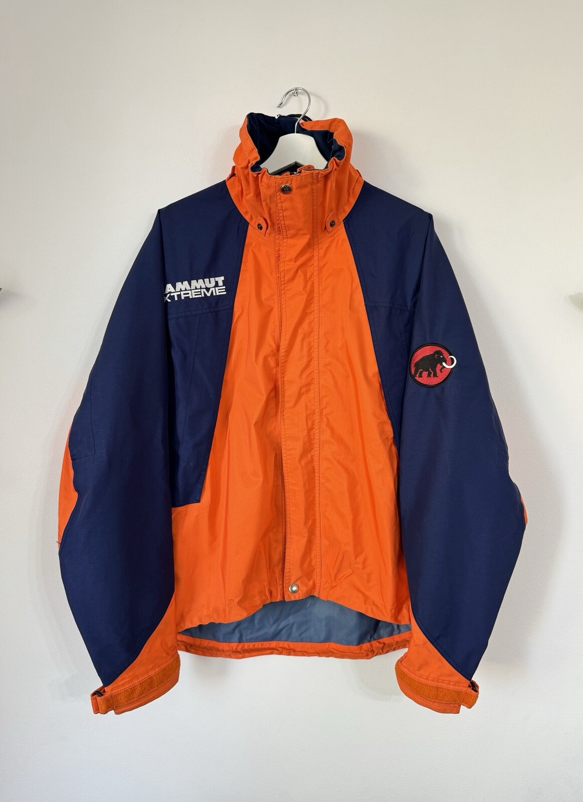 Chaqueta naranja para hombre MAMMUT EXTREME GORE-TEX VINTAGE IMPERMEABLE TALLA M