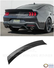 For 24-Up Ford Mustang S650 MATTE BLACK Rear Trunk Lid Ducktail Wing Spoiler